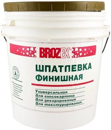Шпатлевка Brozex универсальная, финишная, 14 кг купить в СОМ