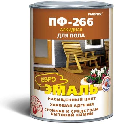 Эмаль ПФ-266 Farbitex, золотистая, 20 кг купить в СОМ