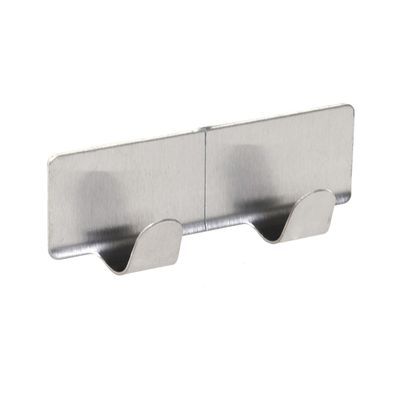 Планка SANBERG  самоклеящаяся с 2 крючками, ЛОФТ металл, 2.5х8 см купить в СОМ