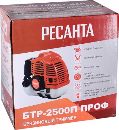 Триммер бензиновый Ресанта БТР-2500П, 2500 Вт, антивибрационная защита купить в СОМ