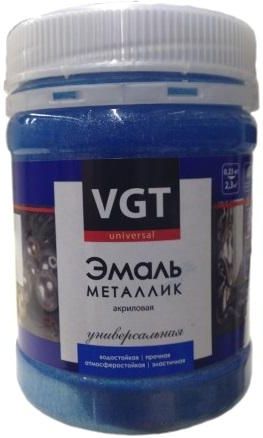 Эмаль акриловая VGT универсальная, металлик, аквамарин, 0.23 кг купить в СОМ