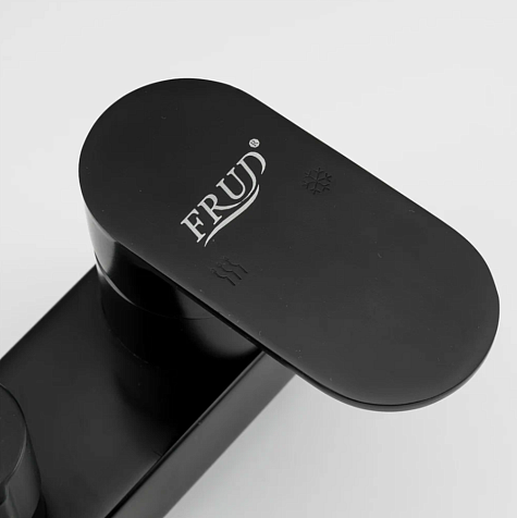 Система душевая Frud R24001-6, смеситель, тропический душ, черный купить в СОМ