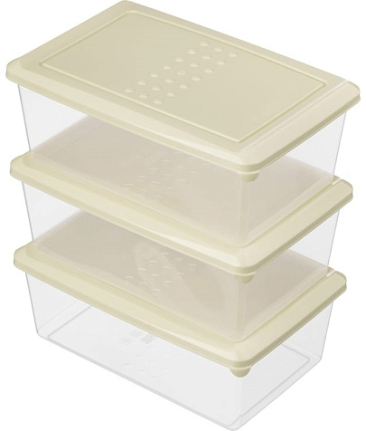 Контейнер для СВЧ Asti 3штх 1,05л IdiLand купить в СОМ
