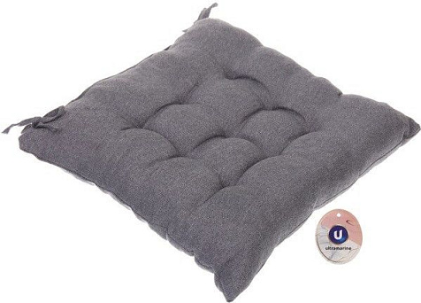 Сидушка на стул SOFT 40x40см серая купить в СОМ