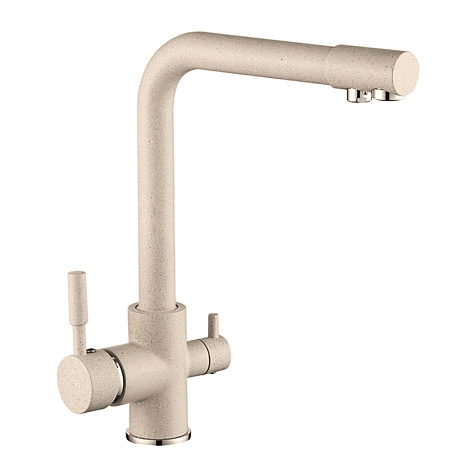 Смеситель для мойки Gota Rocio Special G352-212, латунь, бежевый, с выходом для питьевой воды купить в СОМ