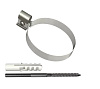 Хомут трубы металлический L=140 ТехноНиколь ОПТИМА, белый RAL9003 купить в СОМ