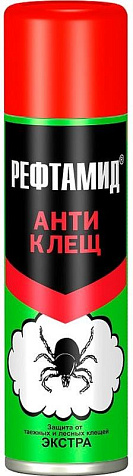 Аэрозоль Рефтамид Антиклещ Экстра усиленный 145мл купить в СОМ