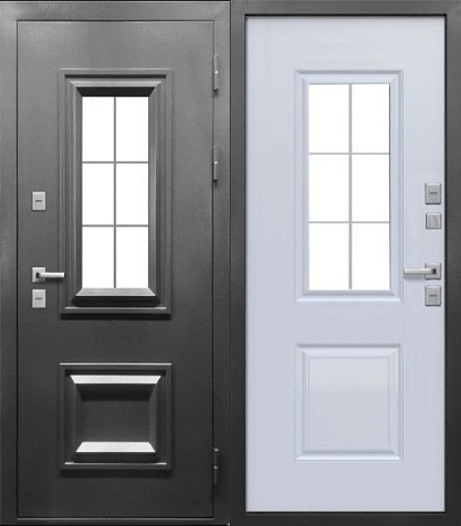 Дверь металлическая Termo 3 Букле графит, правая 860х2050мм купить в СОМ