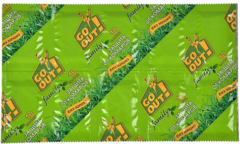 Пластины от комаров Go Out 10шт без запаха купить в СОМ