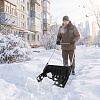Скрепер для снега, пластиковый ковш, 2 колеса, 870х580мм купить в СОМ