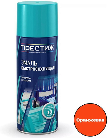 Эмаль аэрозольная Престиж, акриловая, оранжевая, 520 мл купить в СОМ