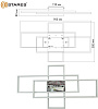 Светильник светодиодный Estares SVEN 3S 120W 12000lm 2K-4K-6K 900x500x80 белый ПДУ IP20 купить в СОМ