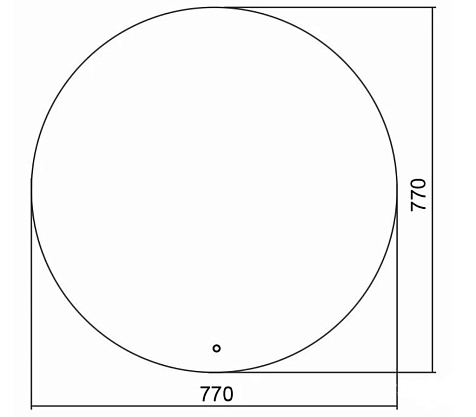 Зеркало Azario Саванна D770 мм, сенсор купить в СОМ