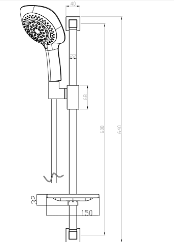 Гарнитур душевой Lemark LM8068C, лейка 6 режимов купить в СОМ