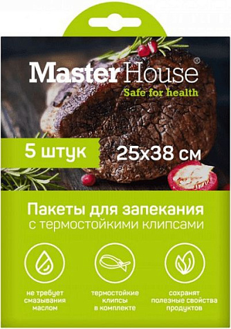 Пакеты для запекания Запекай мясо 5шт 25х38см купить в СОМ