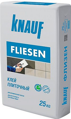 Клей для плитки Knauf Флизен, 25 кг купить в СОМ