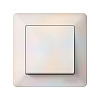 Рамка для розеток и выключателей AtlasDesign Air 1м.жемчуг/дым.бел. купить в СОМ