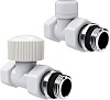 Набор термостатический для радиатора прямой 1/2" М30х1.5 белый Royal Thermo Design купить в СОМ