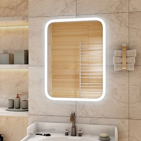 Зеркало Led Glamour ЗЛП941, 700 х900 мм, с сенсором купить в СОМ