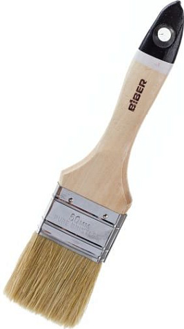 Кисть флейцевая BIBER Профи, натуральная щетина, 50мм купить в СОМ