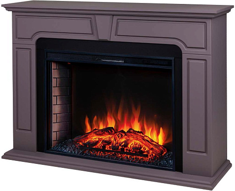Камин электрический RealFlame Epsilon 33, с порталом Theodor 33 GR, МДФ грей софт купить в СОМ