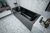Ванна акриловая Strict Black, 1500 x700 мм, каркас, экран купить в СОМ