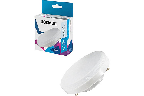 Лампа светодиодная LED 14Вт 220В GX53 4500К КОСМОС купить в СОМ