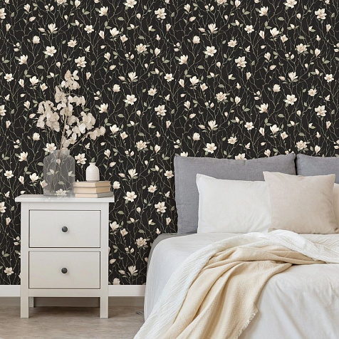 Обои виниловые на флизелиновой основе 7358-22 Euro Decor Магнолия, 1.06 х 10 м . купить в СОМ