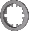 Рамка для розеток и выключателей LEZARD OSEN Осень 1м. горизонтальная, круглая, серая матовая купить в СОМ