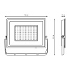 Прожектор Gauss Elementary 150W 12750Lm 6500K IP65 ПРОМО G2 черный купить в СОМ
