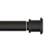 Карниз для ванной комнаты Iddis RSB0120i14, 110 х200 см, черный матовый купить в СОМ