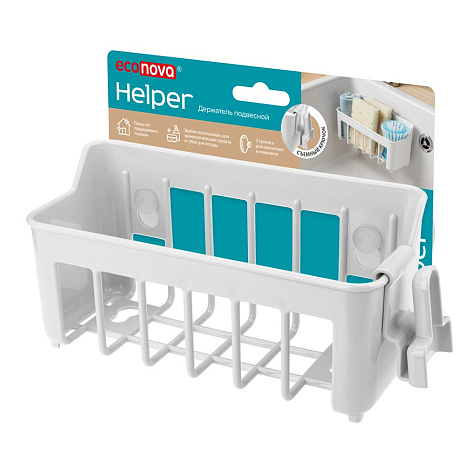 Держатель подвесной на присосках Helper 188х89х93мм белый купить в СОМ