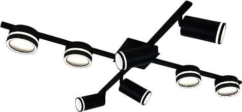 Люстра Linvel MS 1229/8  Танда Чёрный GX53, GU10 max.9W 850х610х190мм купить в СОМ