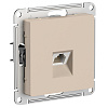 Розетка компьютерная AtlasDesign, RJ45 кат. 5Е, песочный купить в СОМ