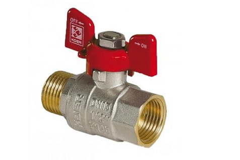 Кран шаровый 3/4" НН, бабочка STI 8022 купить в СОМ
