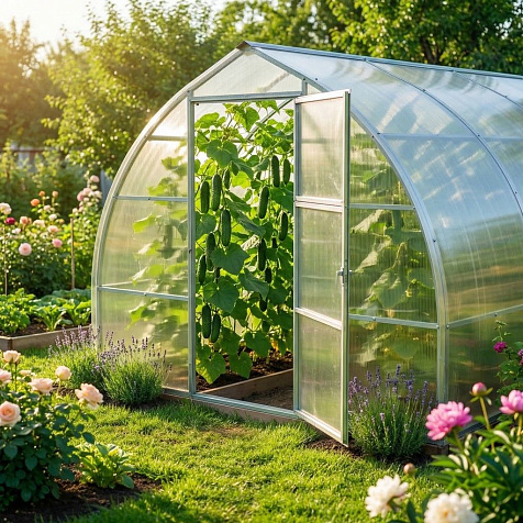 Теплица КАПЕЛЬКА, 3х4х2,1м, каркас труба 40х20мм купить в СОМ