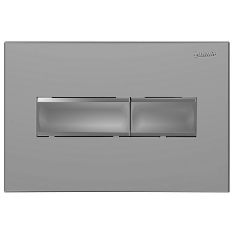 Кнопка для инсталляции Loranto Prestige 7521, хром матовый, квадратная купить в СОМ