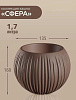 Кашпо Сфера 1,7л мокачино купить в СОМ