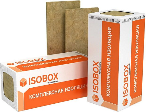Минеральная плита ISOBOX Экстралайт, 1200х600х50 мм, 8 штук в упаковке купить в СОМ