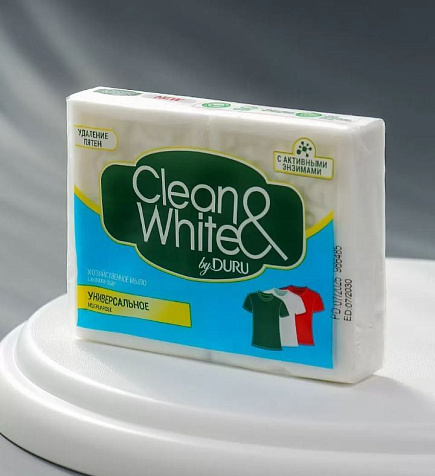 Clean&White Мыло Универсальное хозяйственное 120г 2шт купить в СОМ