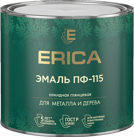Эмаль ПФ-115 Erica, синяя, 1.8 кг купить в СОМ