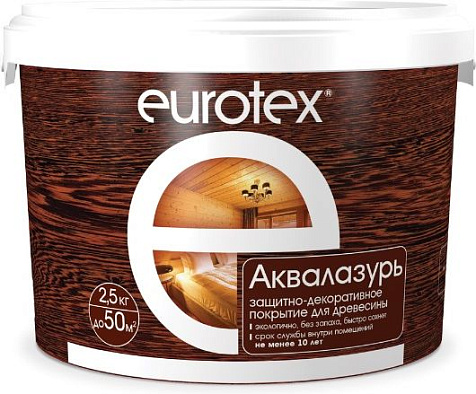 Антисептик декоративный Eurotex, палисандр, 2.5 кг купить в СОМ