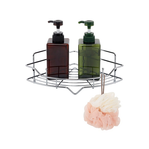 Полка для ванной Milardo Grid GRICC1CM44, угловая, одноэтажная купить в СОМ
