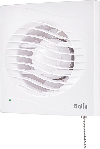 Вентилятор Ballu BAF-AR 120 VP вытяжной, мембранный обратный калапан, тяговый выключатель купить в СОМ