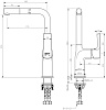 Смеситель для мойки Lemark Ursus LM7205BLR, черный/золото купить в СОМ