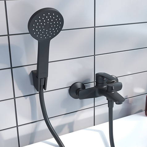 Смеситель для ванны Iddis Ray RAYBL02i02, черный матовый купить в СОМ