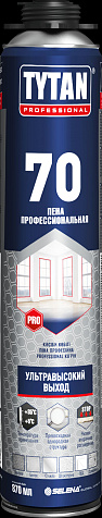 Пена монтажная Tytan 70, профессиональная, летняя, 870 мл купить в СОМ