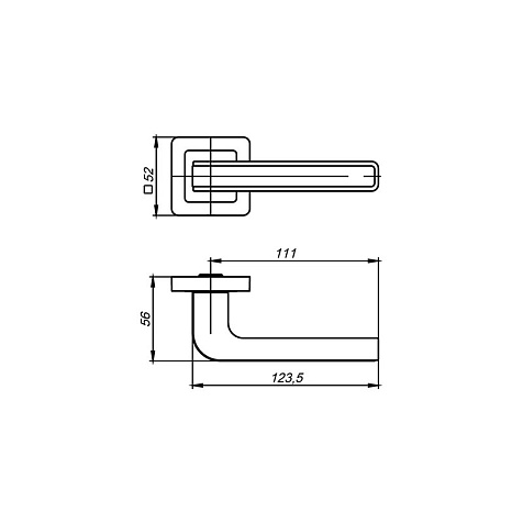 Ручка раздельная PUNTO K.QR52.NOVA (NOVA QR) BL/GR-24 черный/графит купить в СОМ
