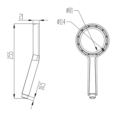 Лейка для душа Lemark LM0820C, 1 режим купить в СОМ