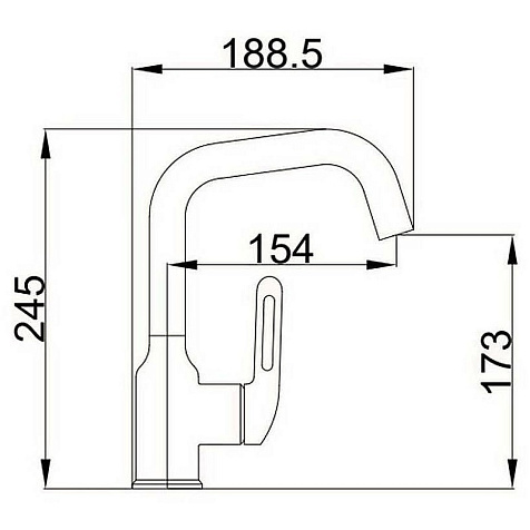 Смеситель для раковины Haiba HB10825, хром купить в СОМ